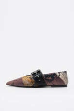 Patchwork snake ballerina
