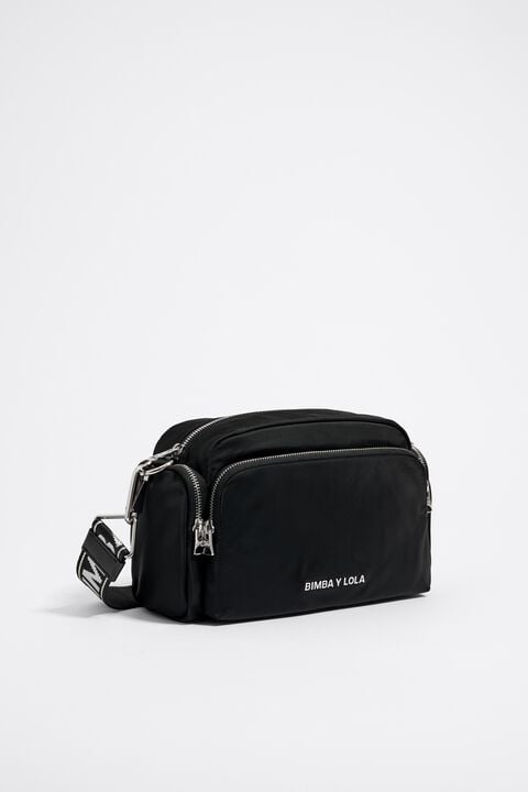 Bolsa bandolera mediana negra