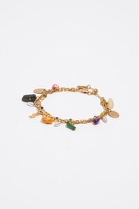 Pulsera doble piedras multicolor