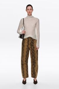 BARREL - Pantal&oacute;n denim 5 bolsillos snake ocre