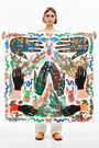 White magicians hands scarf White magicians hands scarf
