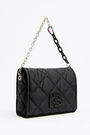 Bolso solapa XL acolchado nylon negro Bolso solapa XL acolchado nylon negro