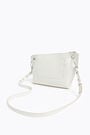 M white leather trapezium crossbody bag M white leather trapezium crossbody bag