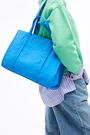 L blue nylon shopper bag L blue nylon shopper bag