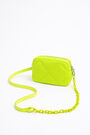 S padded nylon crossbody bag in neon green S padded nylon crossbody bag in neon green