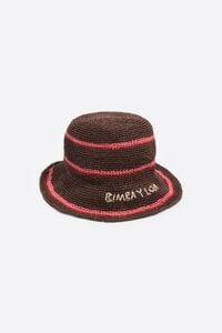 Gorro rafia papel caf&eacute;