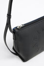 S black leather trapezium crossbody bag S black leather trapezium crossbody bag