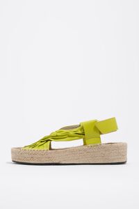 Sandalia cu&ntilde;a yute piel lima