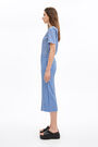 Falda midi vichy azul Falda midi vichy azul