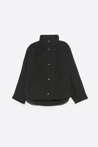 Gabardina corta murci&eacute;lago negra