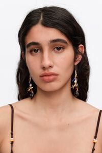 Aretes estrella y caracoles &aacute;mbar