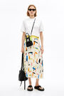 Pleated Wallpaper print skirt Pleated Wallpaper print skirt