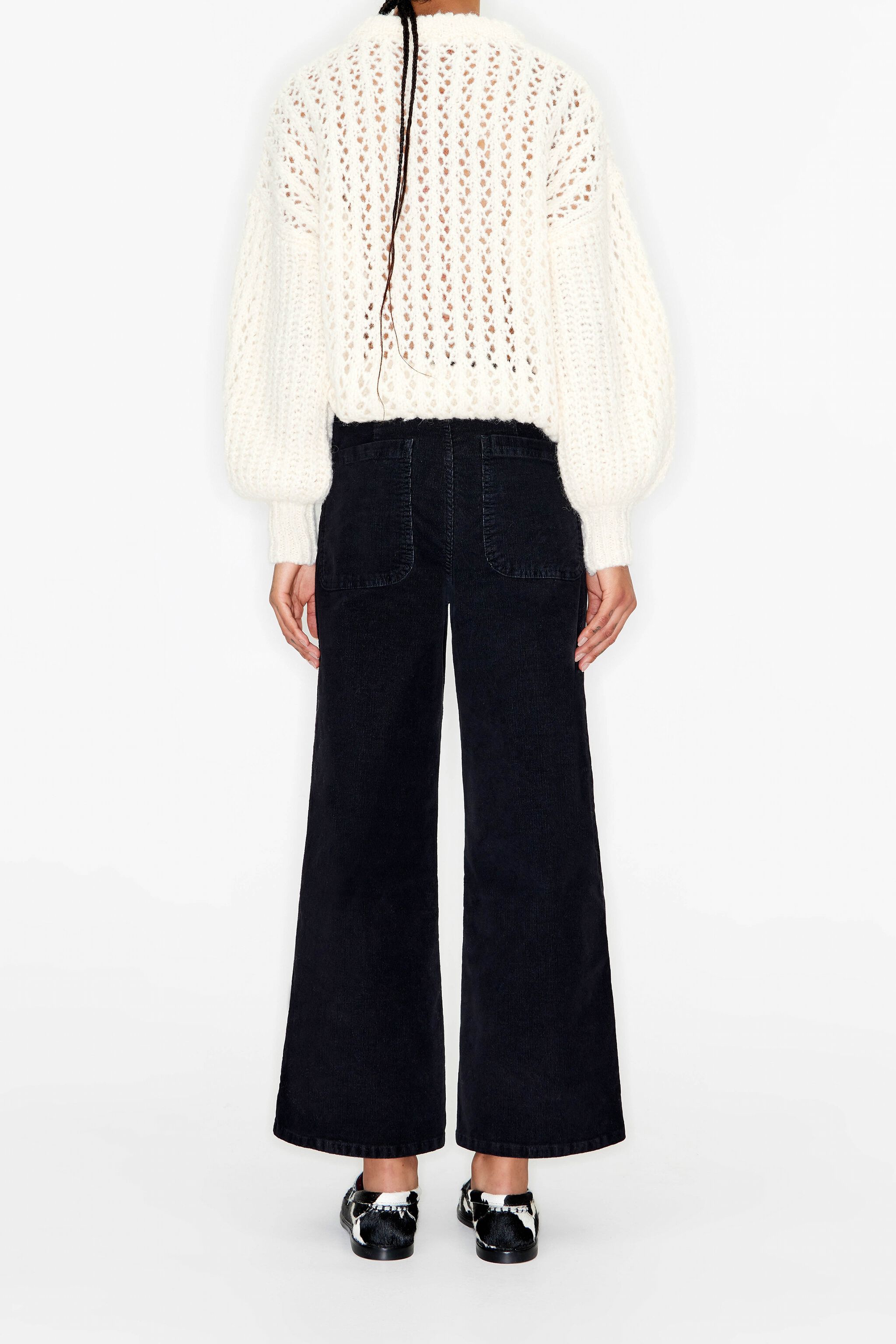 Pantalon negro deals culotte