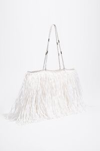 Bolsa shopper grande efecto rafia blanco