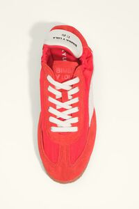 Tenis 13 06 piel nylon rojo