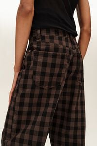 BARREL - Pantal&oacute;n denim 5 bolsillos cuadros negros