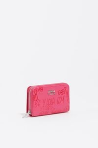 Cartera con solapa Bimba logo rosa baya