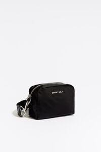 Black nylon crossbody bag