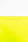 Neon yellow croc flat make-up case Neon yellow croc flat make-up case