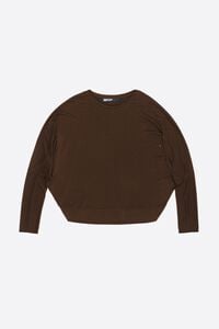 Camiseta piedras y manga murci&eacute;lago caf&eacute; oscuro