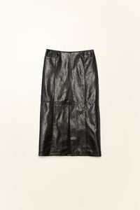 Black midi skirt