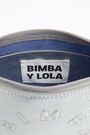 Bolso bandolera trapecio S piel plata Bolso bandolera trapecio S piel plata