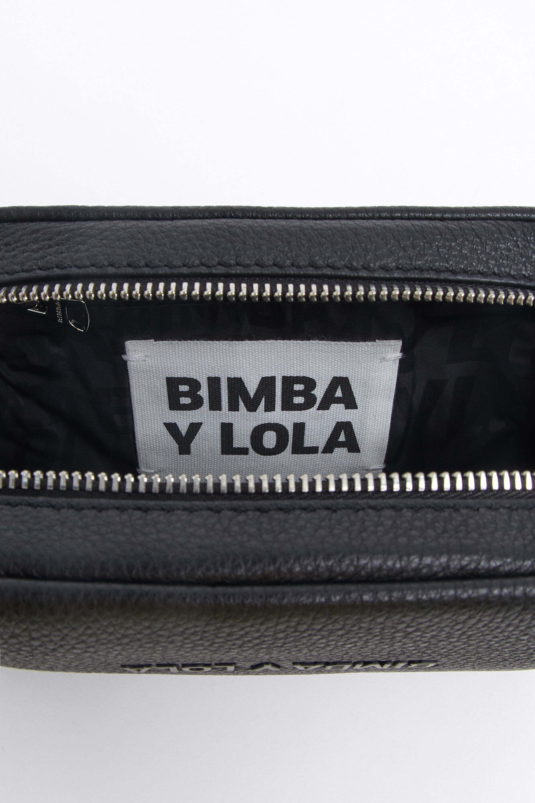 Bolso bandolera piel negro