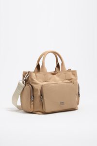 Bolsa pocket mediana nylon camel