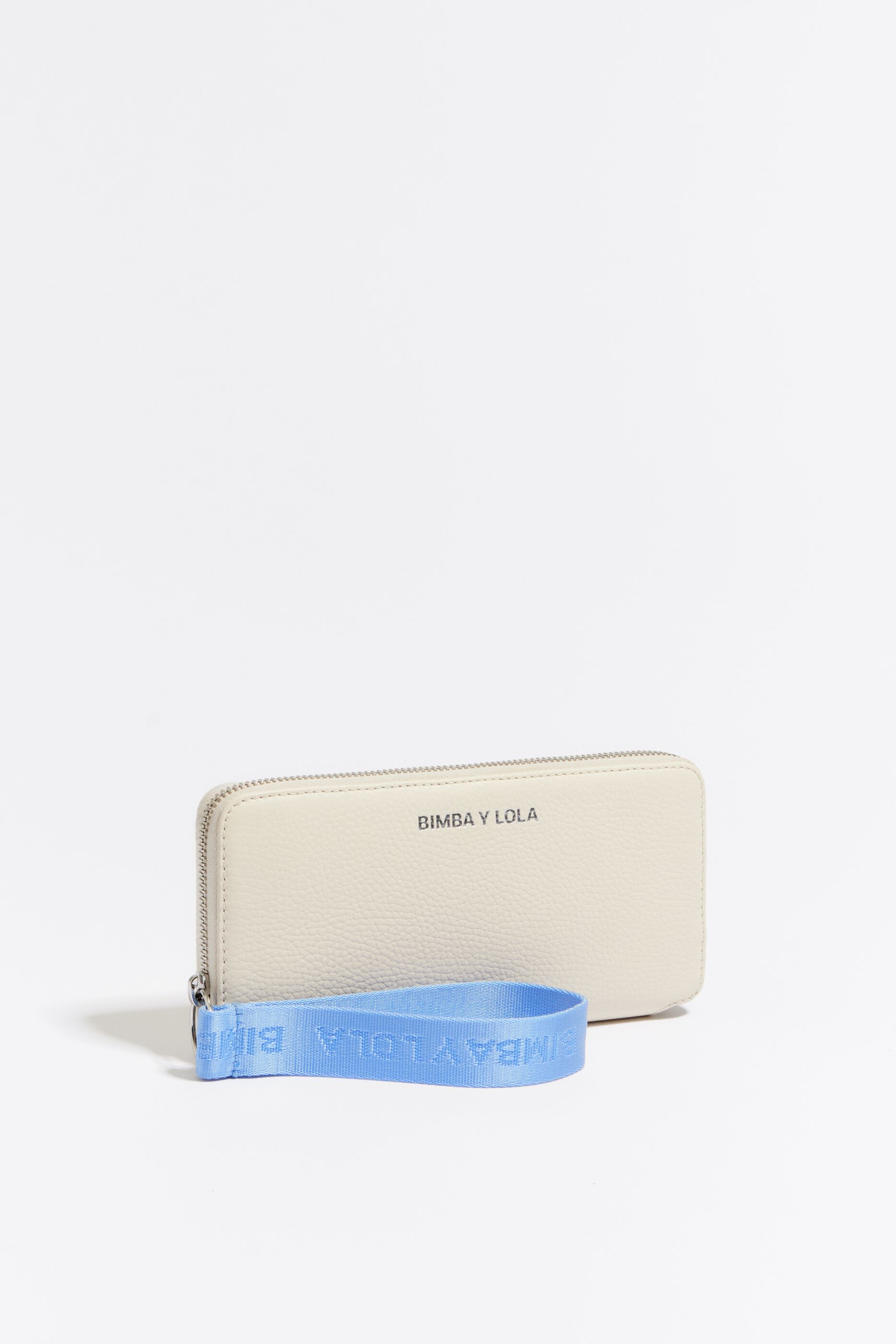 Cartera libro piel blanca