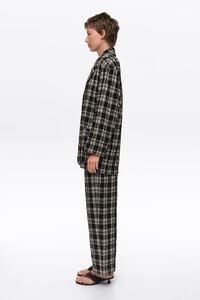 Pantal&oacute;n pinzas cuadros negros