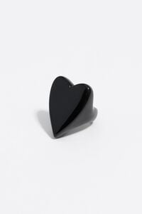 Anillo corazón negro Anillo corazón negro