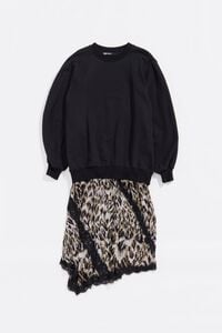 Vestido sudadera Plumancha caqui