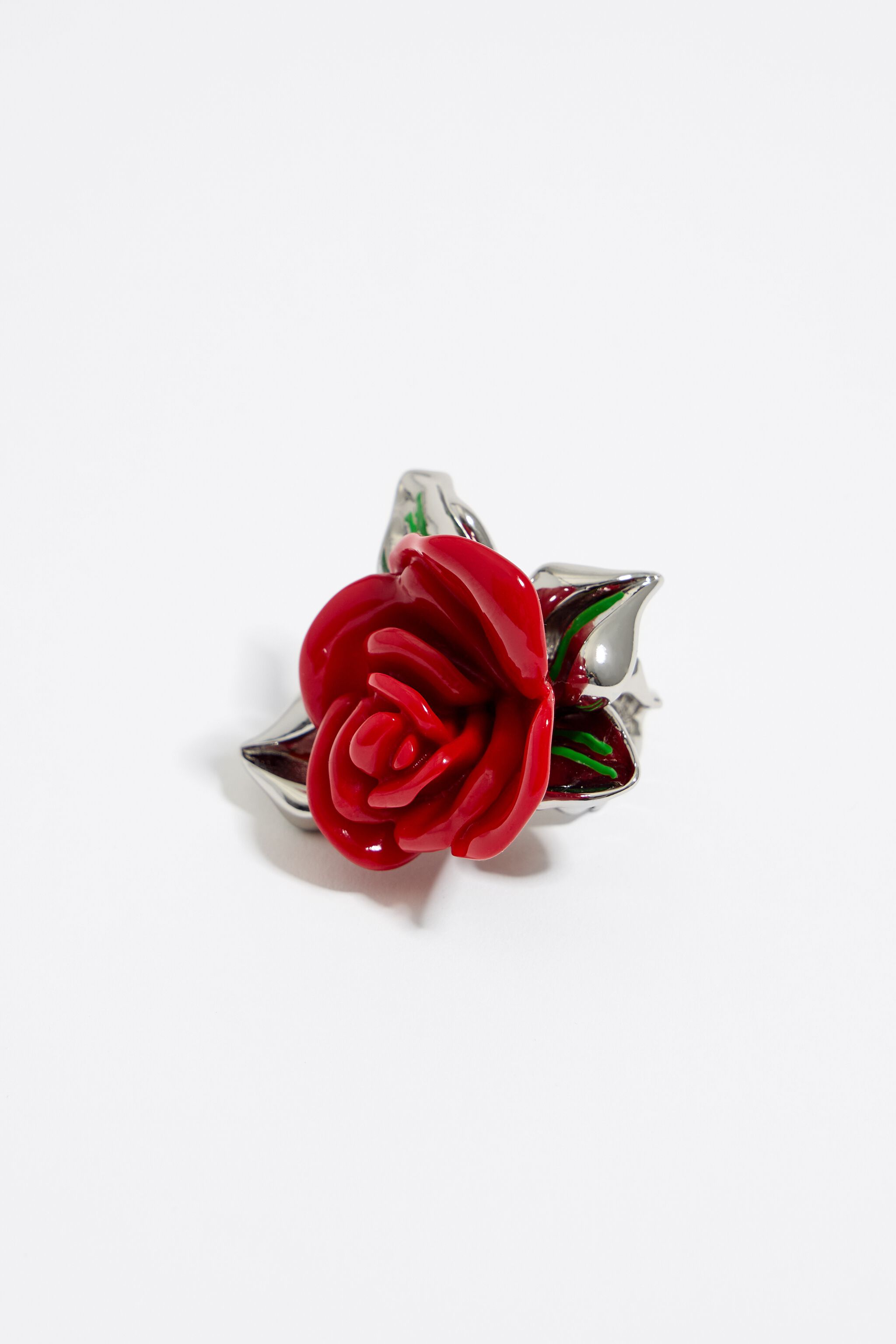 Anillo hot sale flor rosa