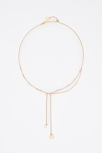 Collar sol y luna cadenas dorado cepillado