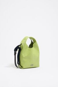 Lime leather mini Paper bag Lime leather mini Paper bag