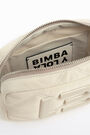 Bolso bandolera S nylon acolchado marfil Bolso bandolera S nylon acolchado marfil
