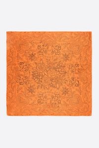 Pa&ntilde;uelos flores trazos naranja