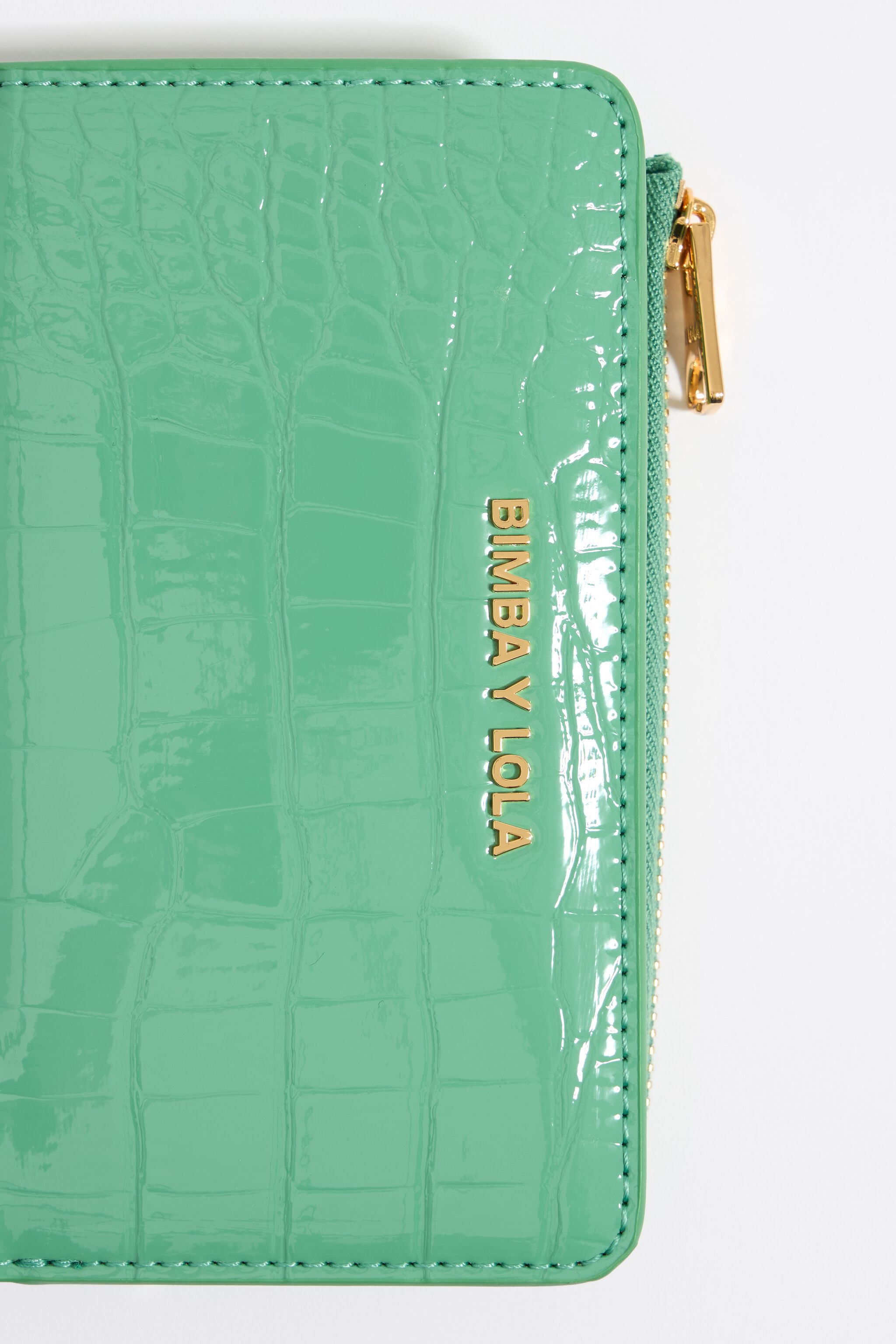 Green croc purse store