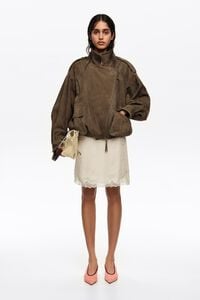 Falda mini encaje marfil