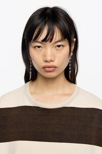 Aretes serpiente bicolor