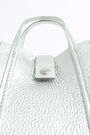 Minibolso tote piel plata Minibolso tote piel plata