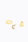 Mini hoop earrings with the letter C Mini hoop earrings with the letter C