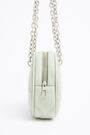 M pastel green leather crossbody padded bag M pastel green leather crossbody padded bag