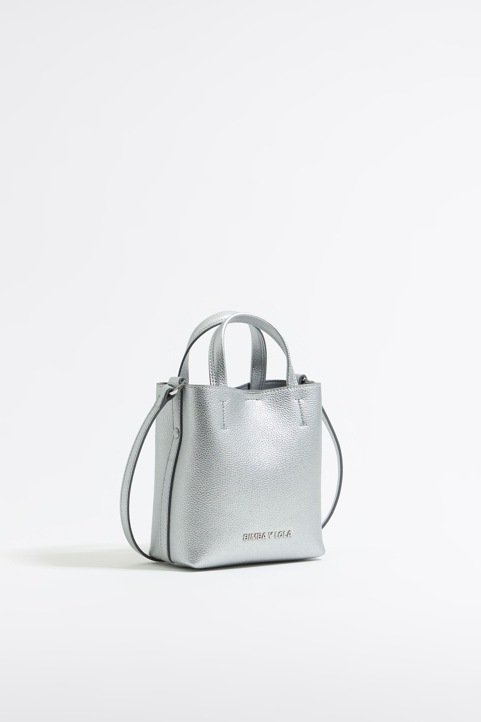 Mini silver leather Chihuahua bag Mini silver leather Chihuahua bag