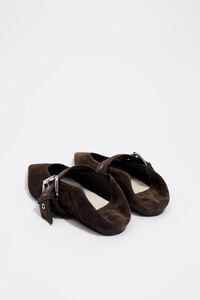 Zapatilla piel café Zapatilla piel café