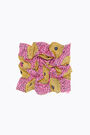 Pink retro silk bandana Pink retro silk bandana