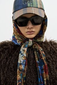 Checked patchwork cotton cap Checked patchwork cotton cap