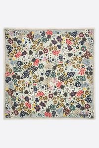 Beige floral garden shawl