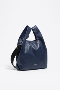 Bolsa paper mediana piel azul Bolsa paper mediana piel azul
