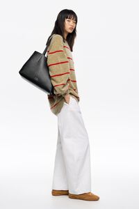 Bolsa shopper piel negra Bolsa shopper piel negra